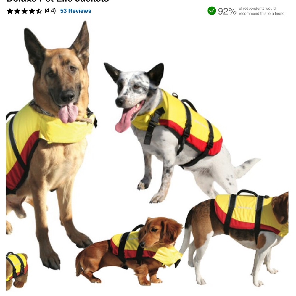 West Marine dog flotation vest. XL